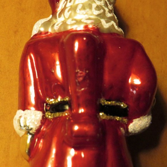 Impuls Santa Nutcracker Ornament, Mouth Blown, Hand Painted, Flaws In Paint, NEW - Picture 4 of 7